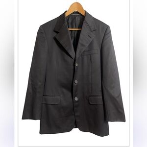 Versace Medusa Head Interior Lining Men's Black Blazer Sz 42R Sport Coat